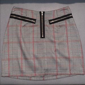 Mini plaid skirt